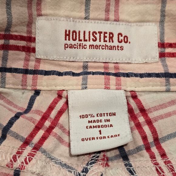 Hollister Co. Pacific Merchants Striped Cotton Shorty Surf Summer Short Shorts - Picture 3 of 8